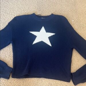 H&M Navy Sweater with White Star